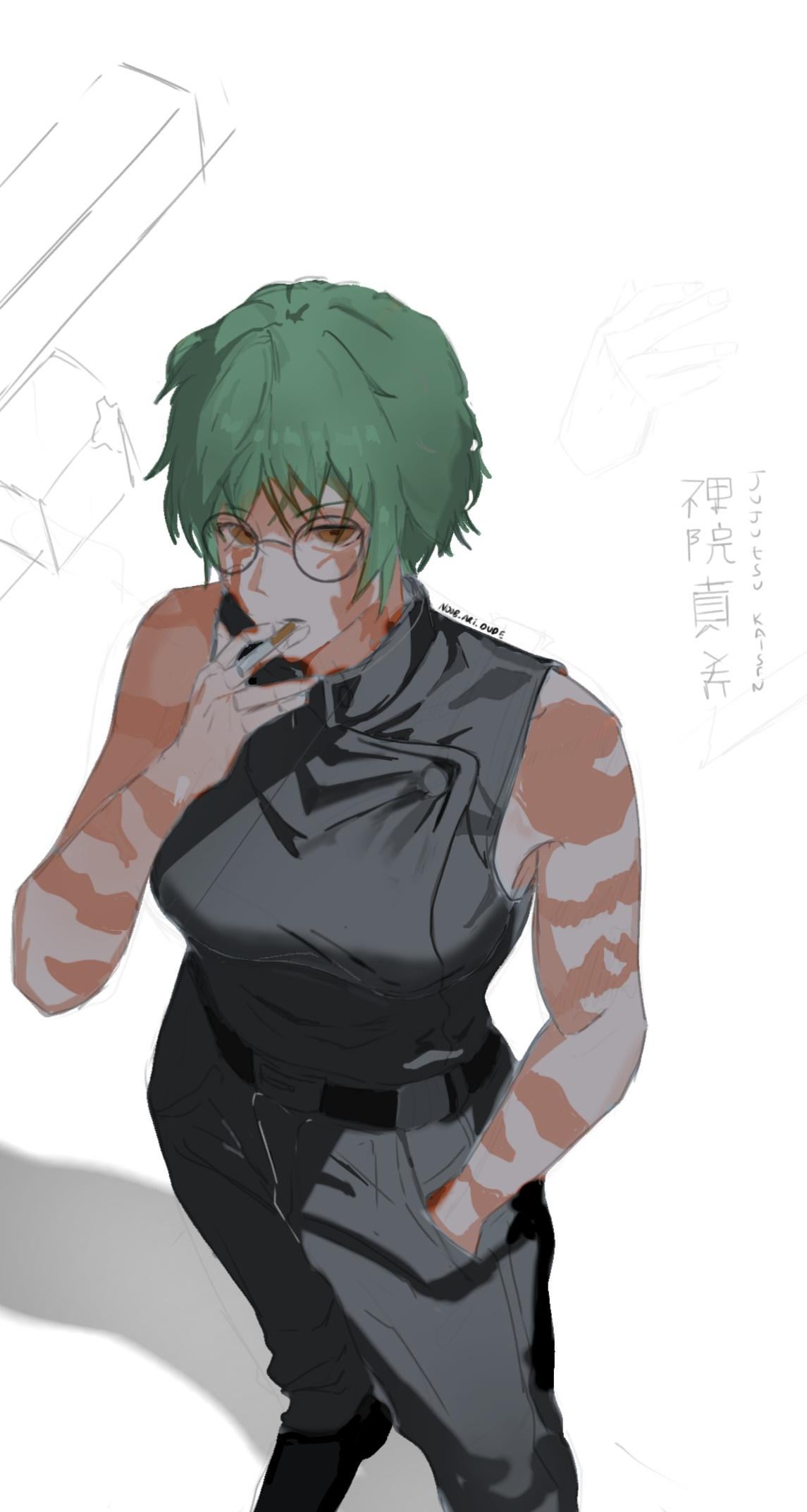 My attempt at drawing maki from jujutsu kaisen.