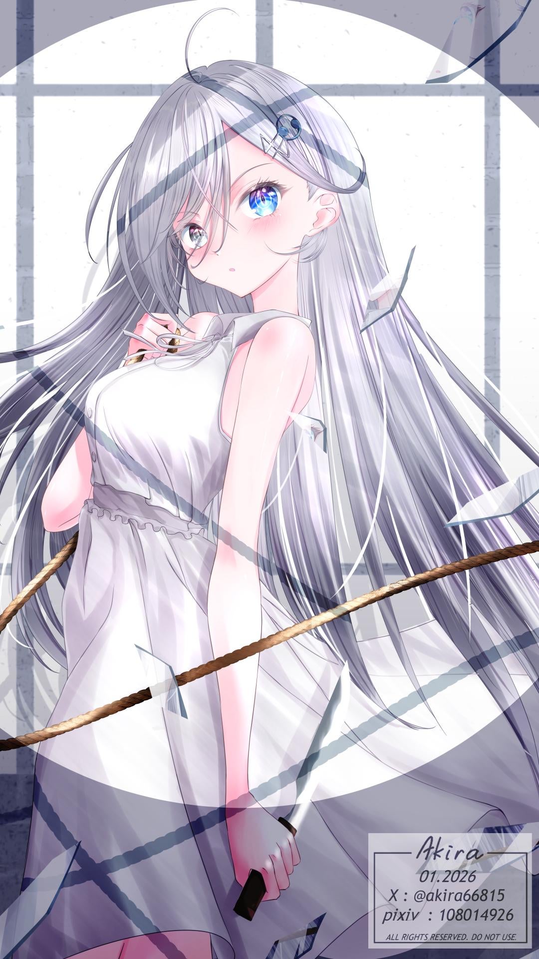 Yuuki from Shibou Yugi - #10 Scrap Building (Original fanart)