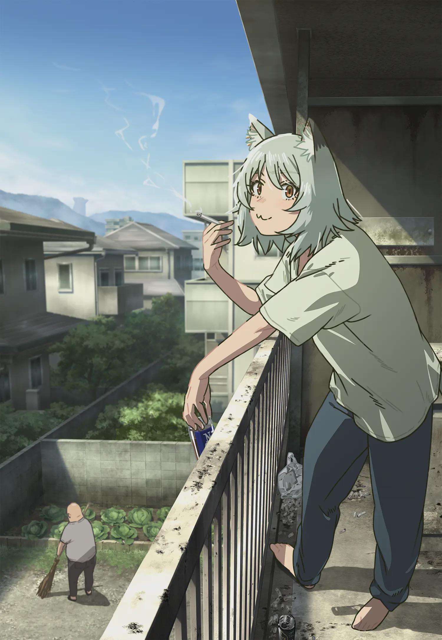"Chainsmoker Cat" Anime Announced (Teaser Visual)